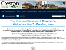 Tablet Screenshot of crestoniowachamber.com